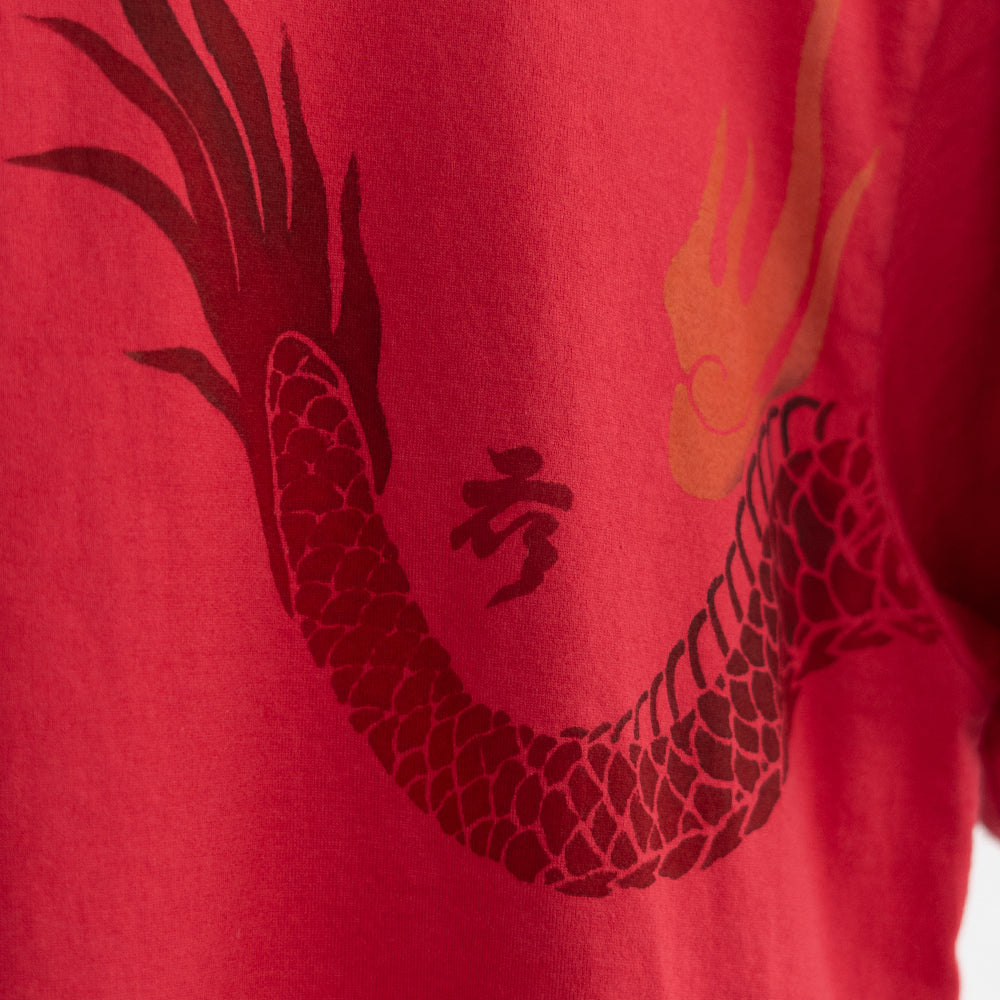 五龍彩　紅龍Tシャツ