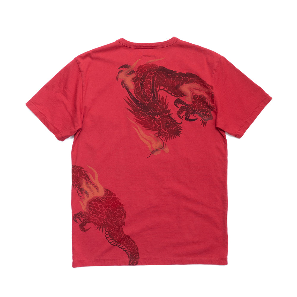 五龍彩　紅龍Tシャツ