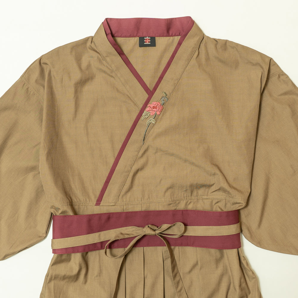 華鯰着物風ワンピース