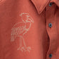 Single stroke shoebill embroidery  shirt