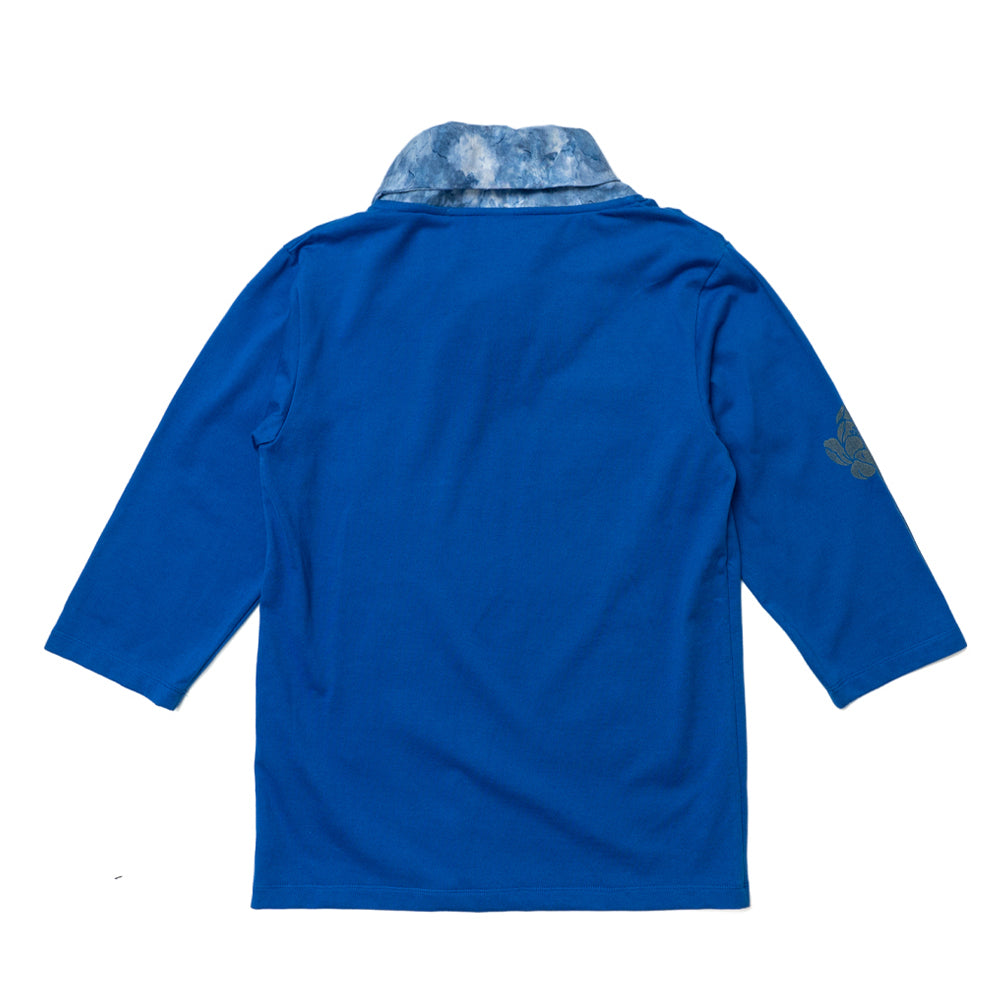 蓮蕾着物衿七分袖 Tシャツ