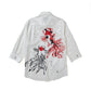 日の丸歌舞伎金魚七分袖シャツ