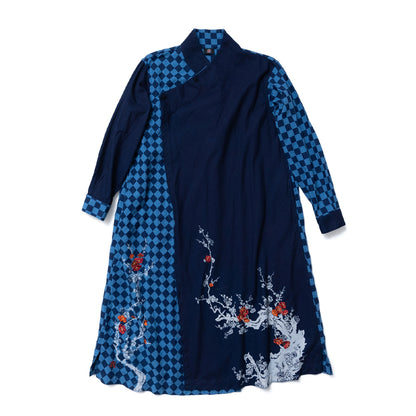 Ichimatsu Kimono Cross Dress (Plum)