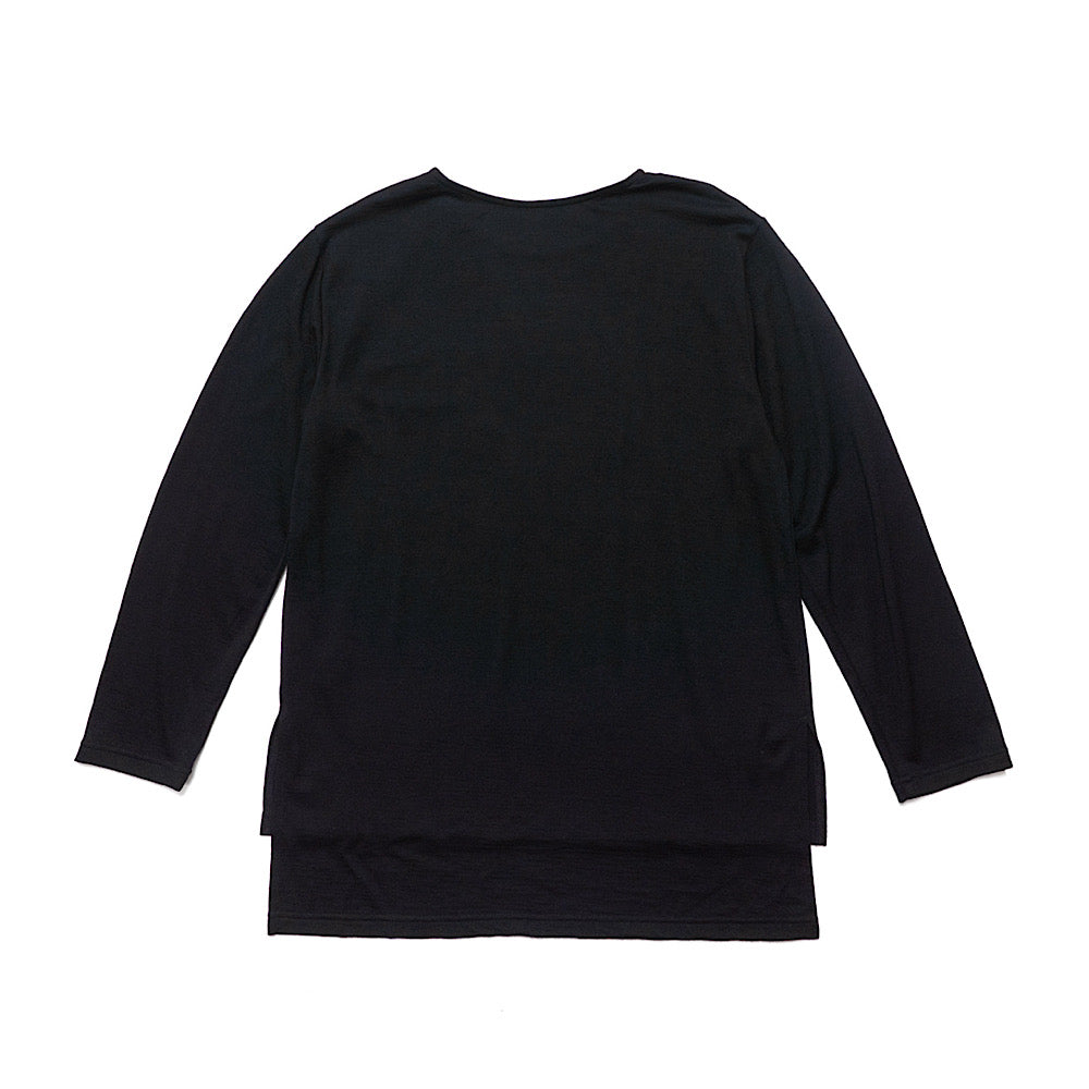 Lotus Hem-Slit T-Shirt