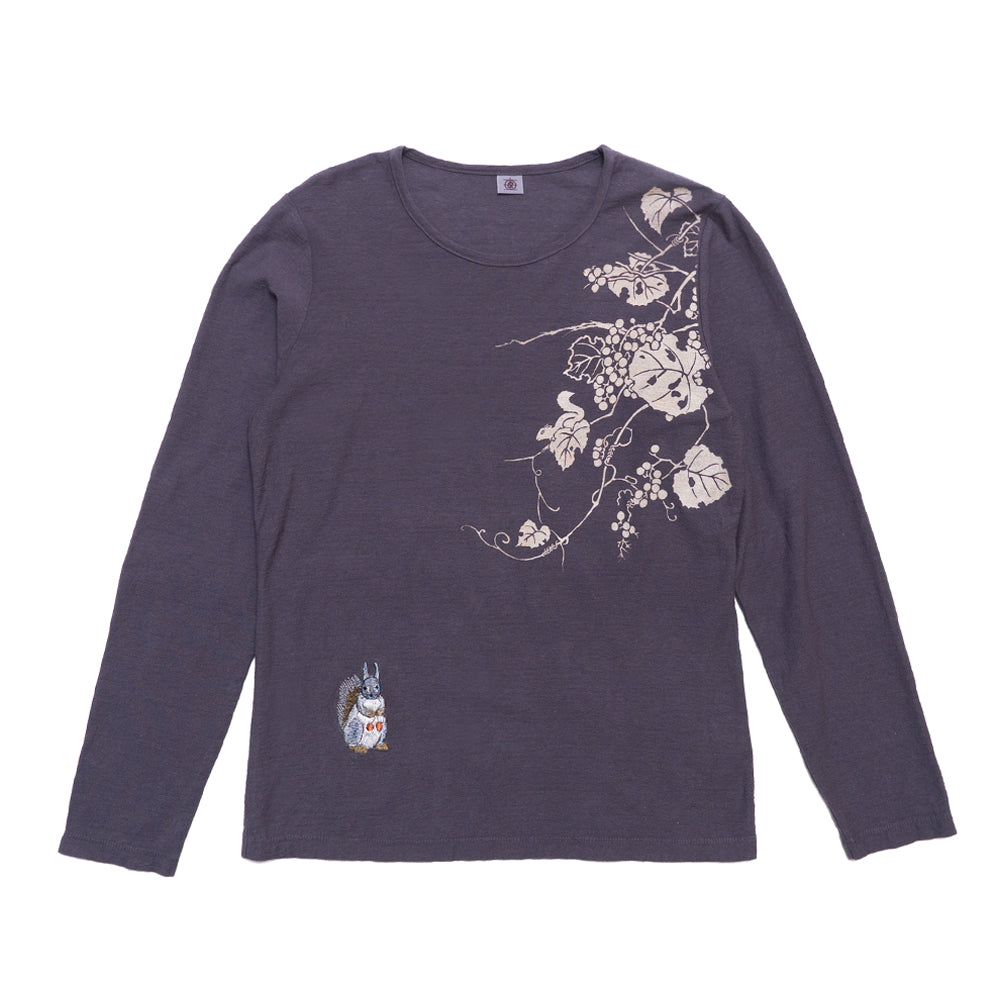 蝦夷（エゾ）リス　ロングTシャツ