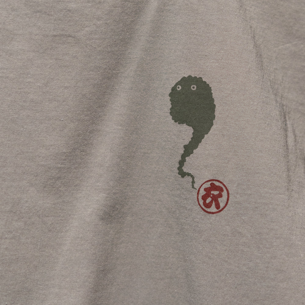 隠れ妖怪ポケット付き半袖Tシャツ