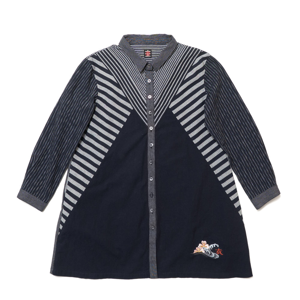 藍染め カーディガン メンズ 古代新 KRM オスティア ジャパン ころも L 藍染め カーディガン メンズ 古代新 KRM オスティア ジャパン ころも L