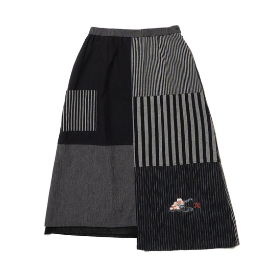 亀田縞パッチワークスカート