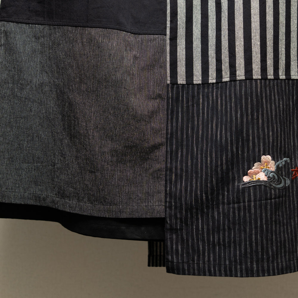 亀田縞パッチワークスカート