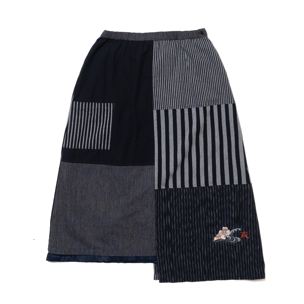 亀田縞パッチワークスカート
