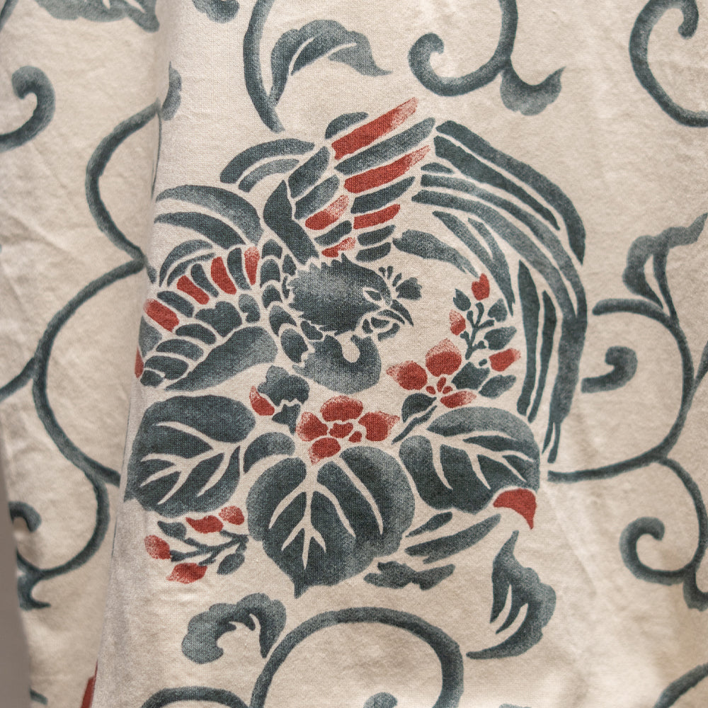 桐唐草鳳凰総柄 Tシャツ