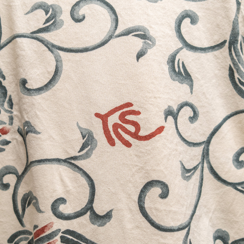 桐唐草鳳凰総柄 Tシャツ