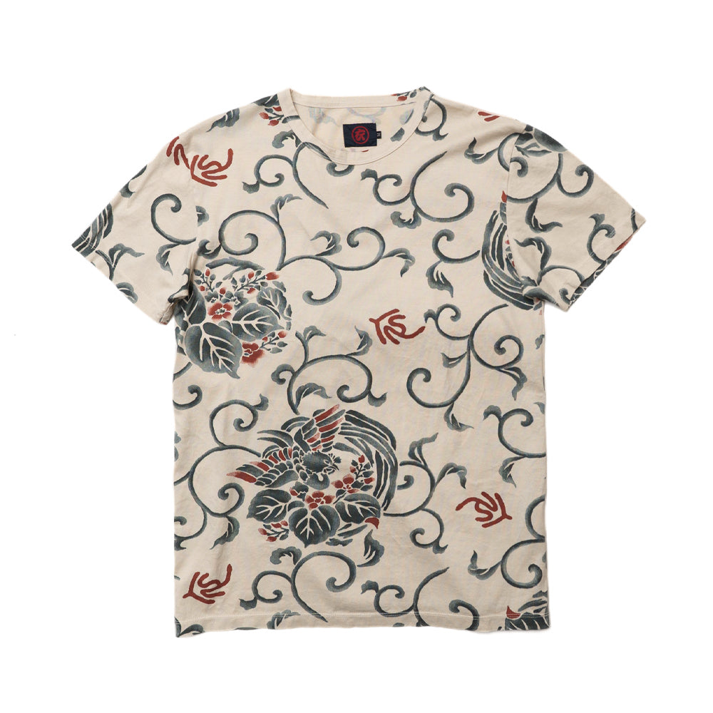 桐唐草鳳凰総柄 Tシャツ