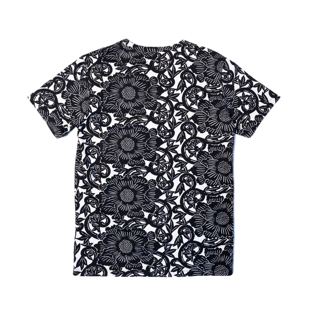 Peony arabesque Full pattern T-shirt