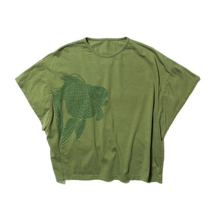金魚かくし袖Tシャツ