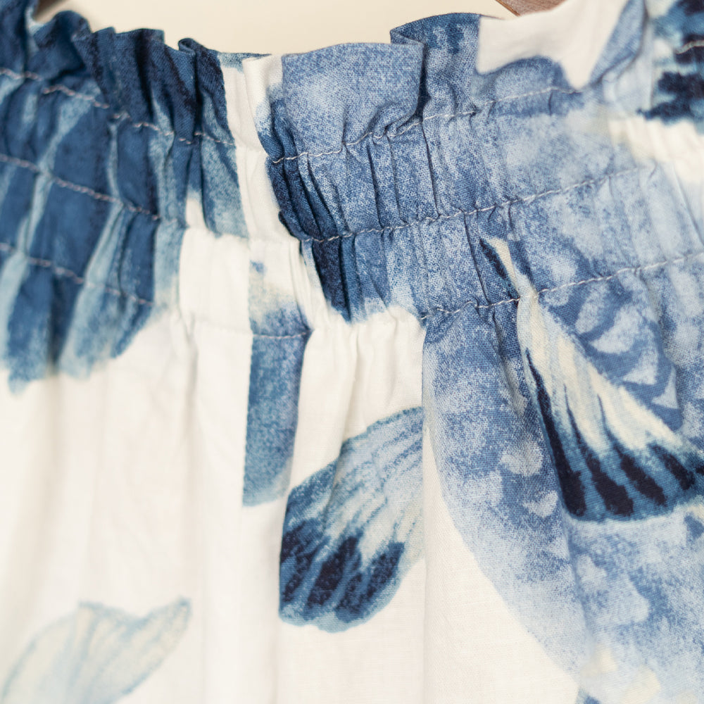 Blue Goldfish High-Waist Wide Pants