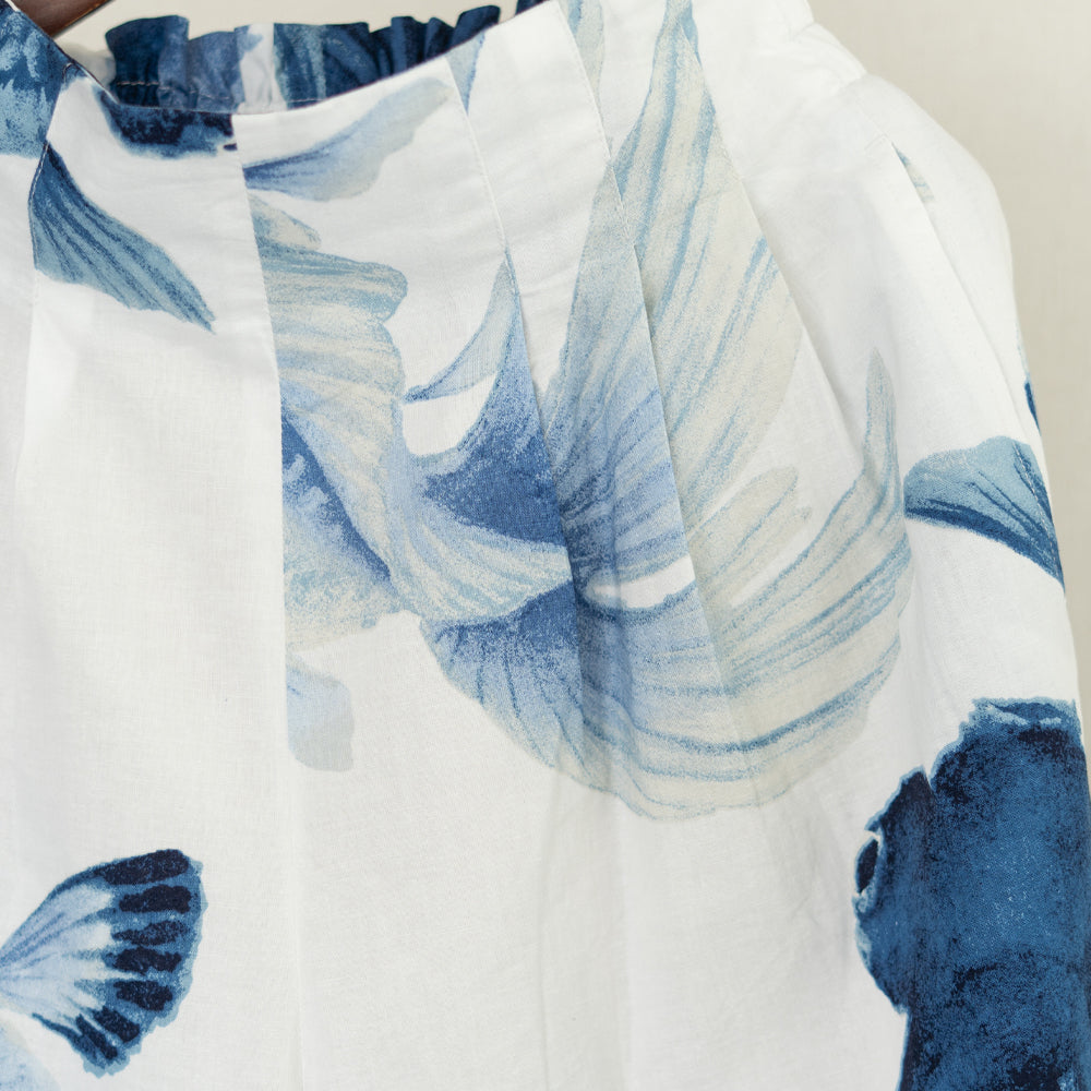 Blue Goldfish High-Waist Wide Pants