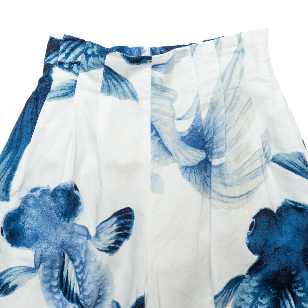 Blue Goldfish High-Waist Wide Pants