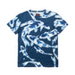 青い鯉 総柄Tシャツ