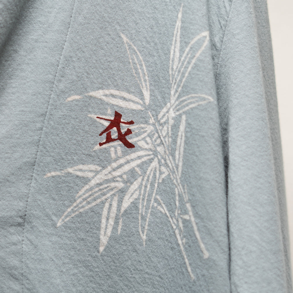 笹に泳ぐ鯉 着物衿カーディガン