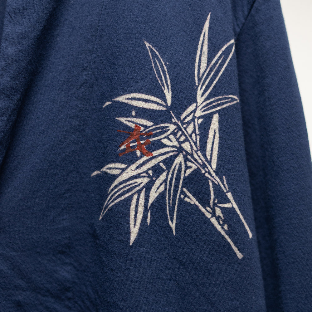 笹に泳ぐ鯉 着物衿カーディガン