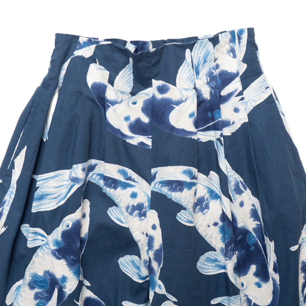 Blue Koi High-Waisted Wide Pants