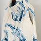 Blue Koi High-Waisted Wide Pants