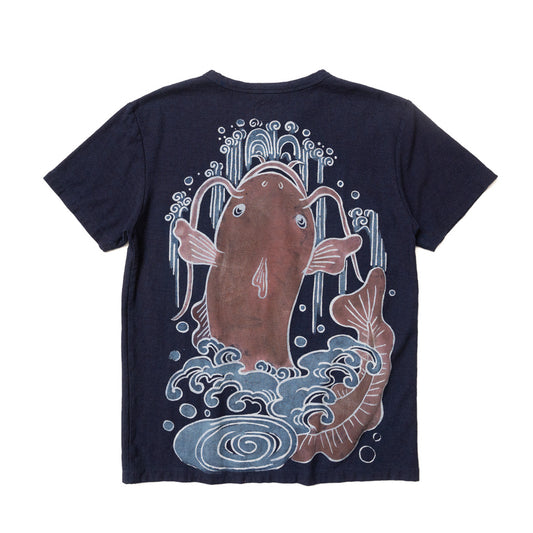 Tube painting & Brush drawing T-Shirt  "Catfish"