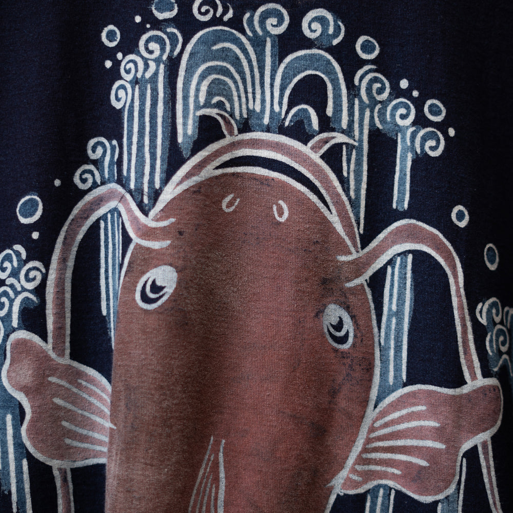 Tube painting & Brush drawing T-Shirt  "Catfish"
