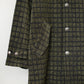 格子柄　ウールコート