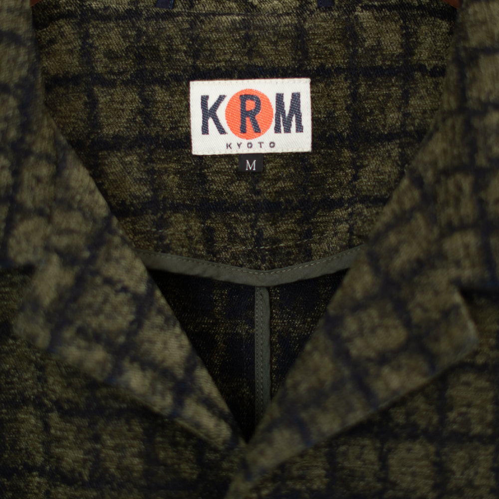 格子柄　ウールコート