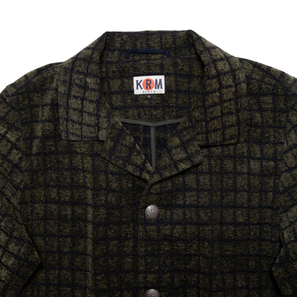 格子柄　ウールコート