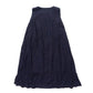 Indigo sleeveless dress -Camellia-