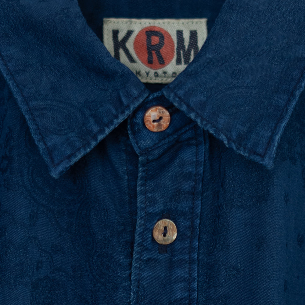 Indigo Paisley Shirt