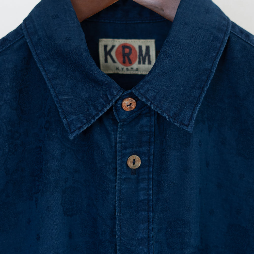 Indigo Paisley Shirt