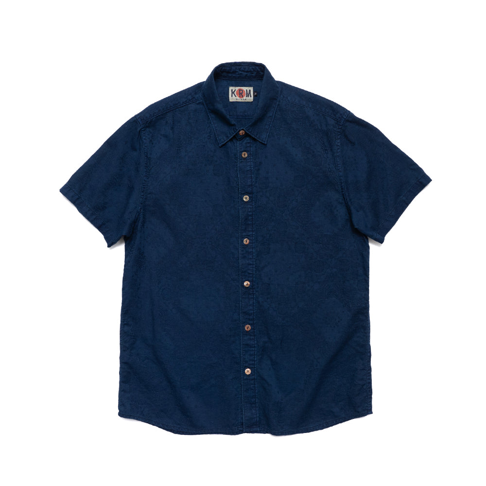 Indigo Paisley Shirt