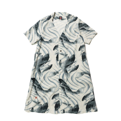 Koi Fish and water flow Pattern One-piece Dress