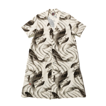  Full Pattern Dress "Koi Fish and running water"