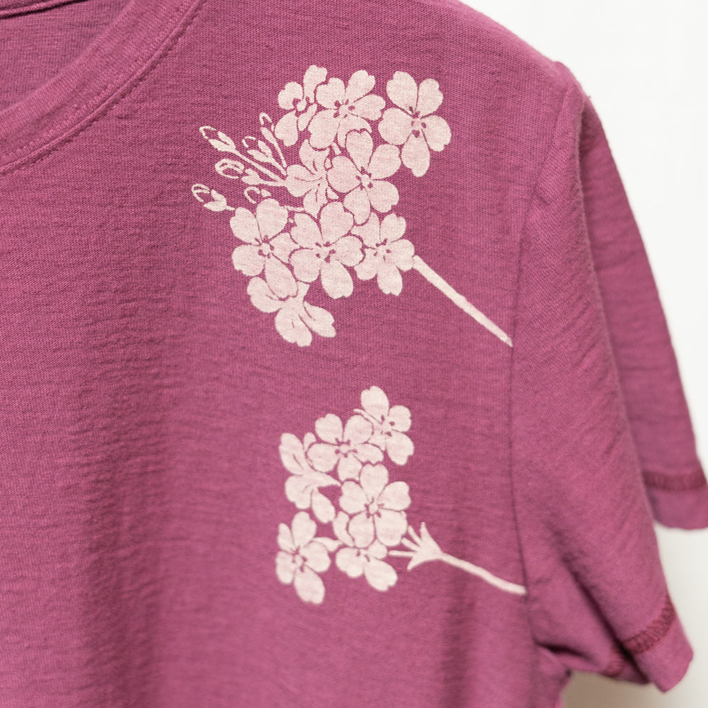 桜草と妖怪半袖Tシャツ