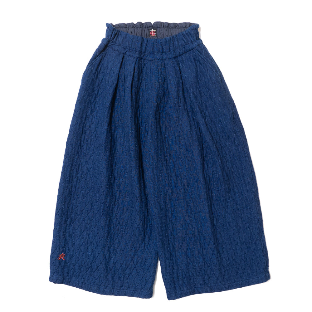 ダイヤ刺子ウエストベルトパンツ