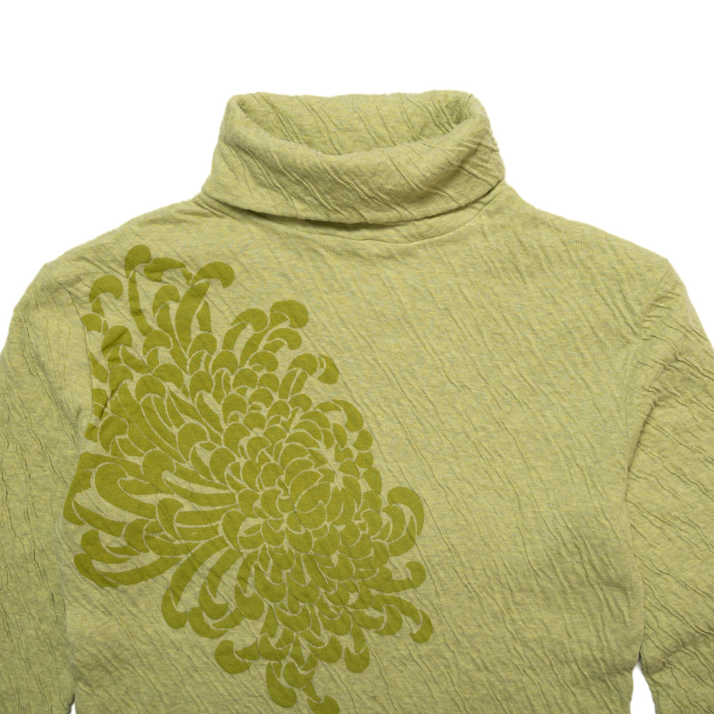 Turtleneck long T-shirt "Chrysanthemum"