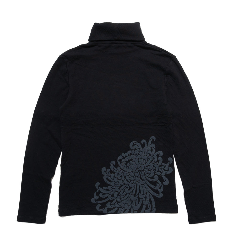 Turtleneck long T-shirt "Chrysanthemum"