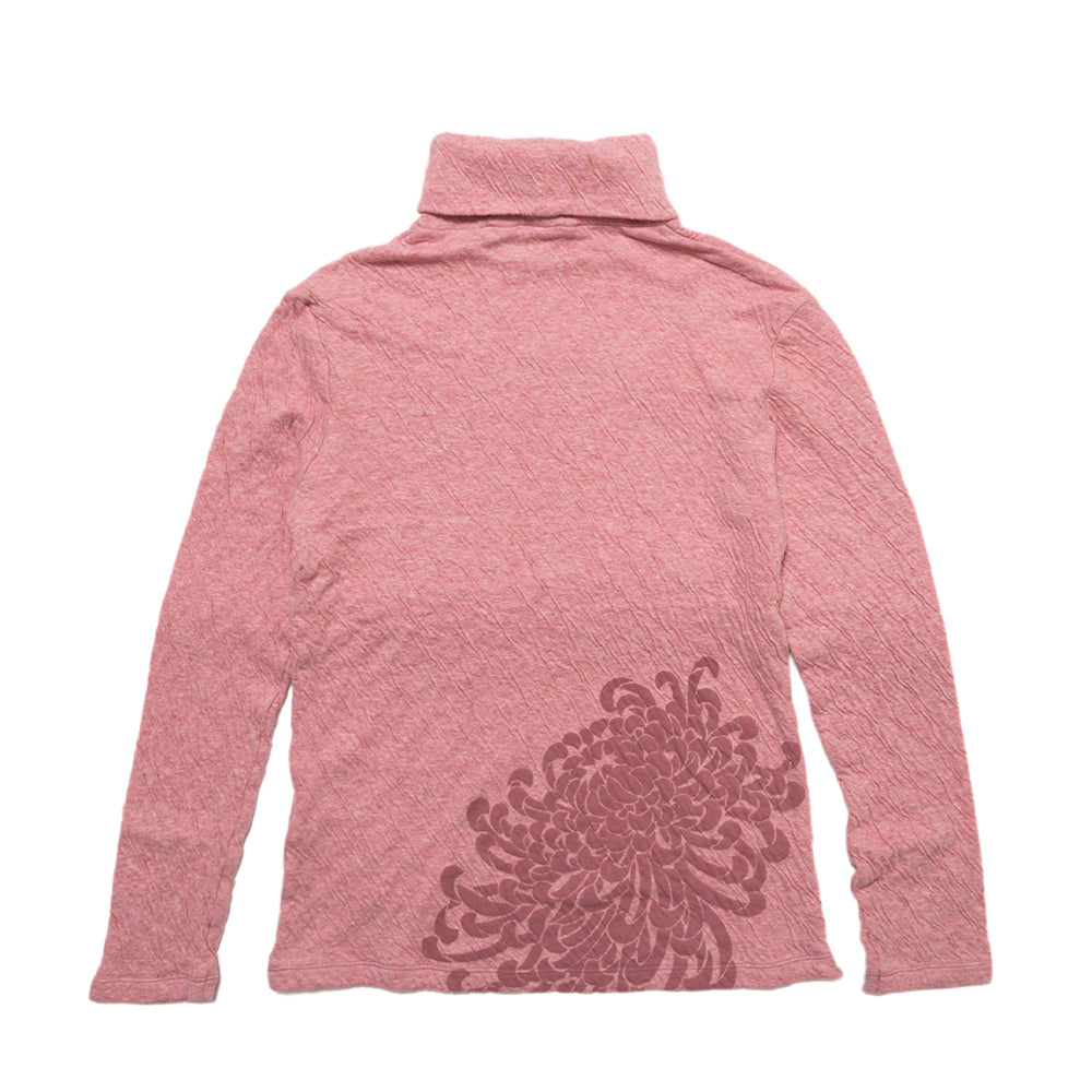 Turtleneck long T-shirt "Chrysanthemum"