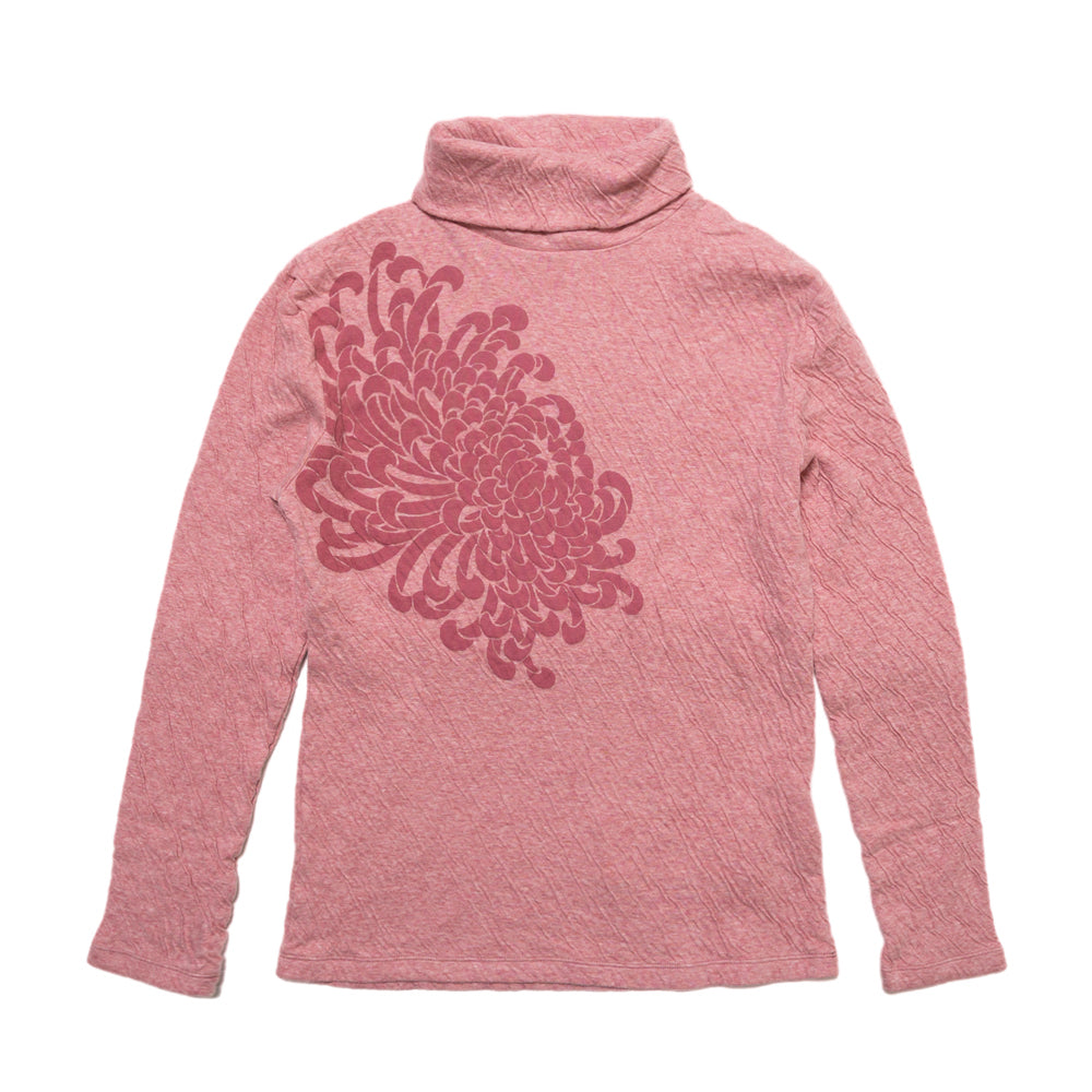Turtleneck long T-shirt "Chrysanthemum"