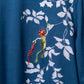 Flower Kappa Five-Sleeve Back-Pleated T-Shirt