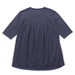Flower Kappa Five-Sleeve Back-Pleated T-Shirt