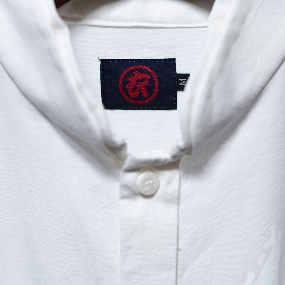  Double Stand Collar Shirt -Flower  Nishiki Koi-