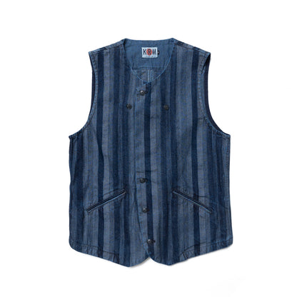 Denim Striped Vest