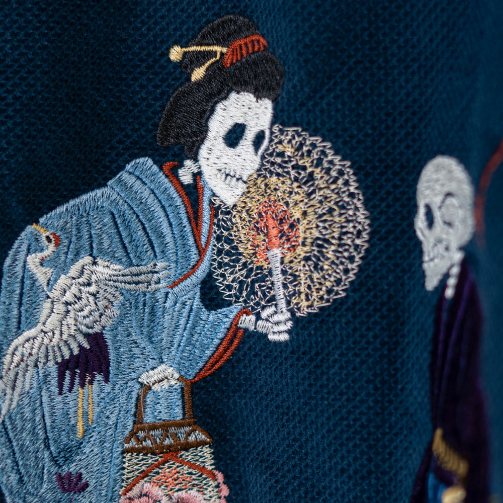 牡丹灯籠スカジャン