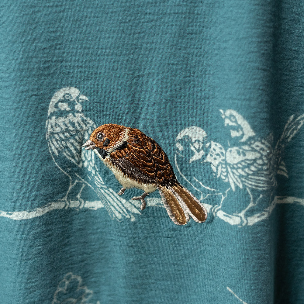 Sparrow and plum  T-shirt